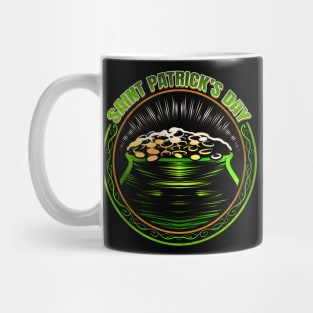 Pot Of Gold Logo For St Patricks Day Mug